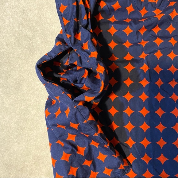 J Crew J.Crew Circle Dot Apron Cami Tank Top Cotton Poplin Shirt Size 8 - Picture 9 of 12